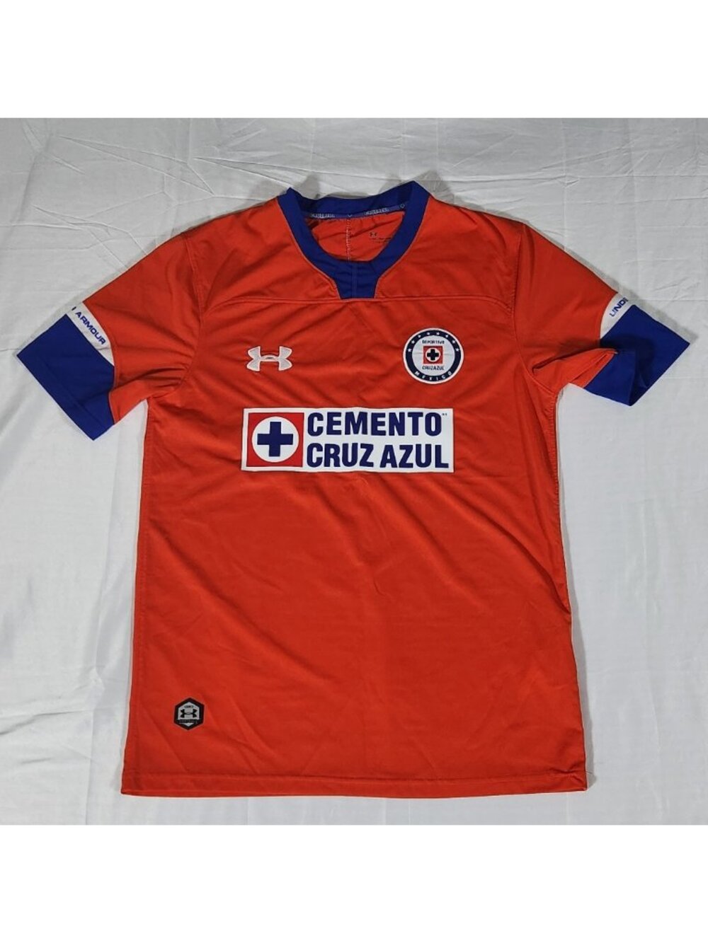 Small Under Armour Cruz Azul 2018/2019 Third / Away Soccer Jersey Orange